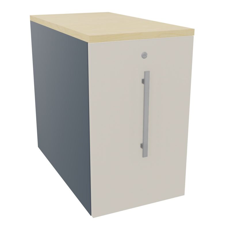 GUSTAVE CAISSON INDIVIDUEL H73,5 L43,2 P80 CM MELAMINE - CORPS  TOP  PORTE  R6 N5 N8