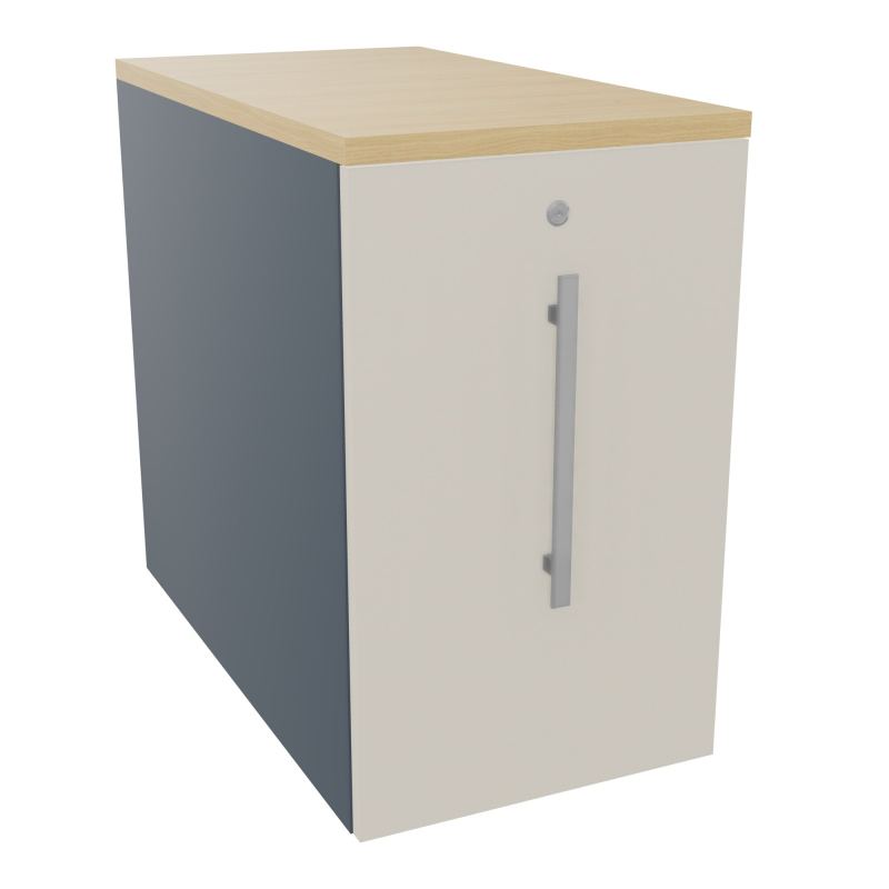 GUSTAVE CAISSON INDIVIDUEL H73,5 L43,2 P80 CM MELAMINE - CORPS  TOP  PORTE  R6 N5 R1