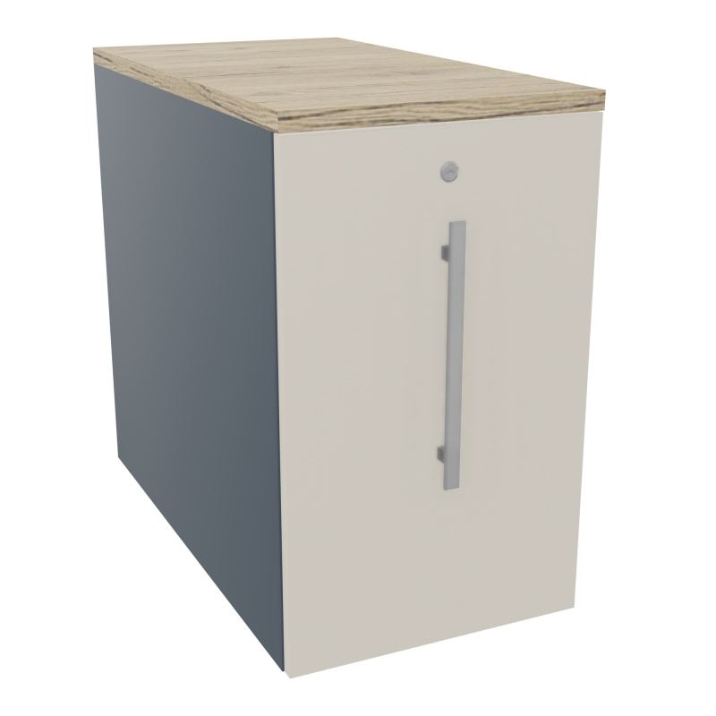GUSTAVE CAISSON INDIVIDUEL H73,5 L43,2 P80 CM MELAMINE - CORPS  TOP  PORTE  R6 N5 R3