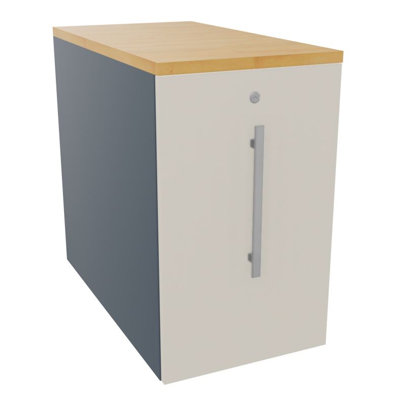 GUSTAVE CAISSON INDIVIDUEL H73,5 L43,2 P80 CM MELAMINE - CORPS  TOP  PORTE  R6 N5 R5