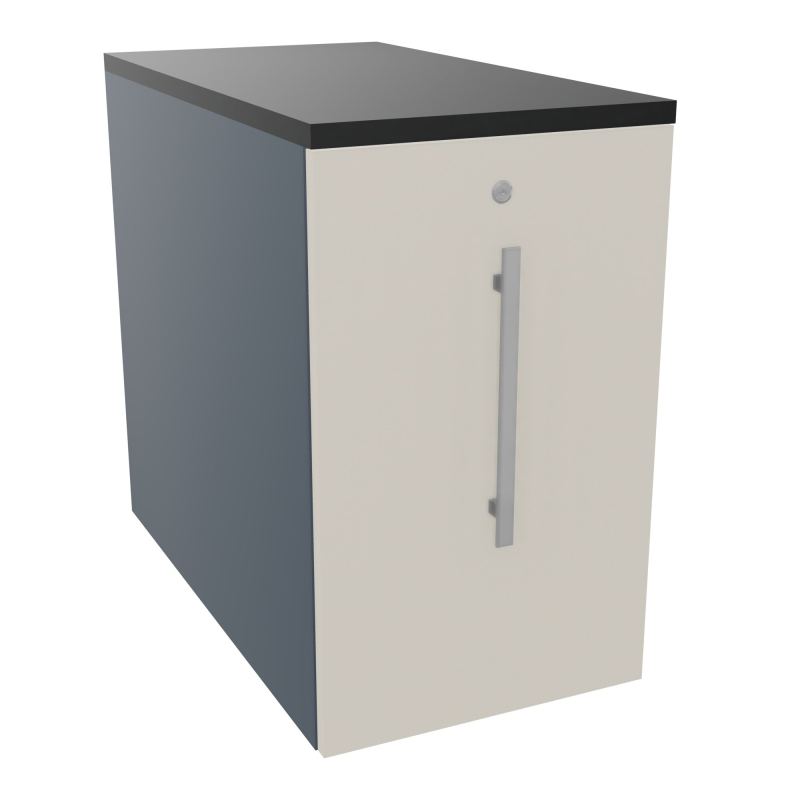 GUSTAVE CAISSON INDIVIDUEL H73,5 L43,2 P80 CM MELAMINE - CORPS  TOP  PORTE  R6 N5 R9