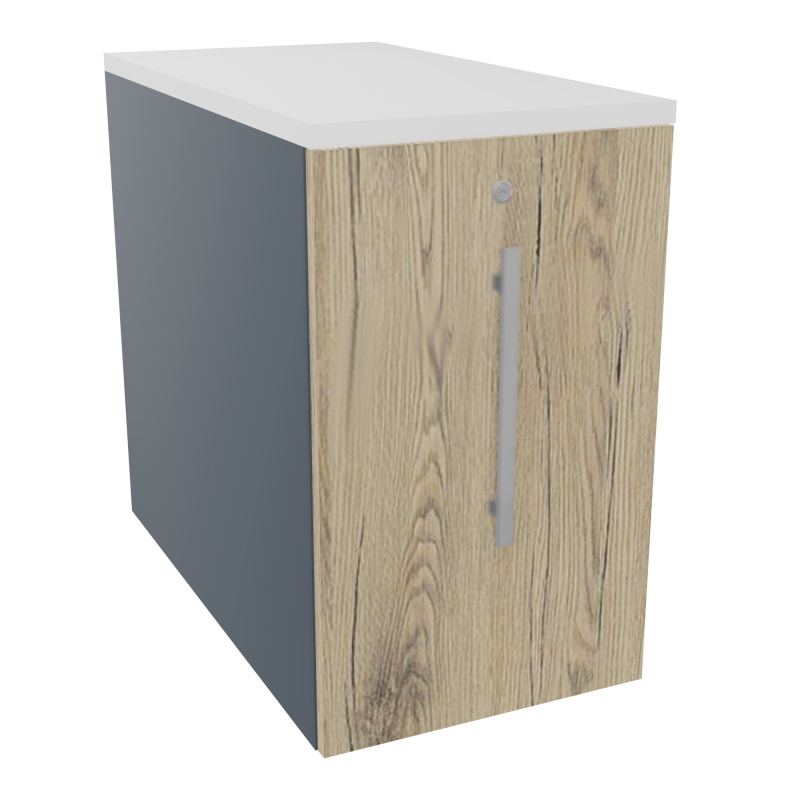 GUSTAVE CAISSON INDIVIDUEL H73,5 L43,2 P80 CM MELAMINE - CORPS  TOP  PORTE  R6 R3 MG