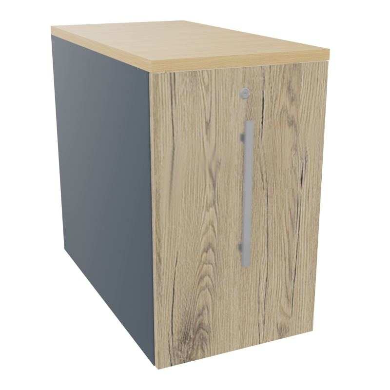 GUSTAVE CAISSON INDIVIDUEL H73,5 L43,2 P80 CM MELAMINE - CORPS  TOP  PORTE  R6 R3 R1