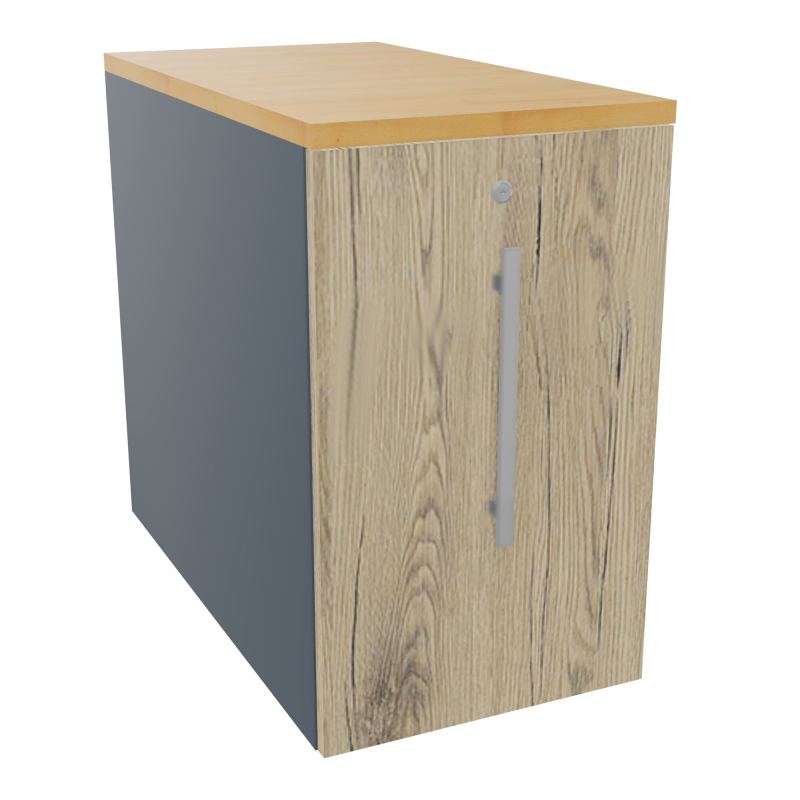 GUSTAVE CAISSON INDIVIDUEL H73,5 L43,2 P80 CM MELAMINE - CORPS  TOP  PORTE  R6 R3 R5