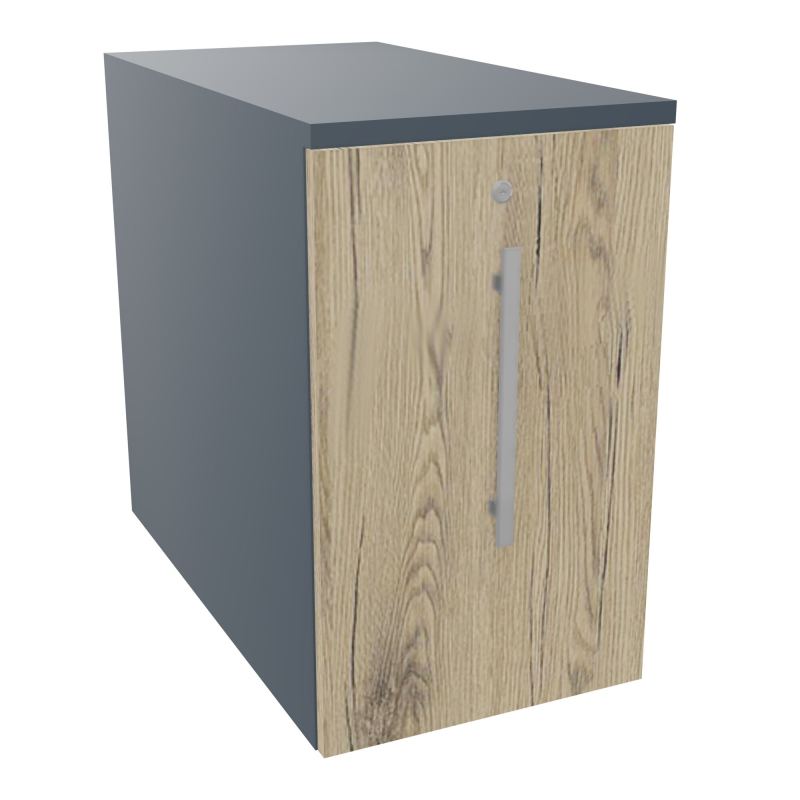 GUSTAVE CAISSON INDIVIDUEL H73,5 L43,2 P80 CM MELAMINE - CORPS  TOP  PORTE  R6 R3 R6