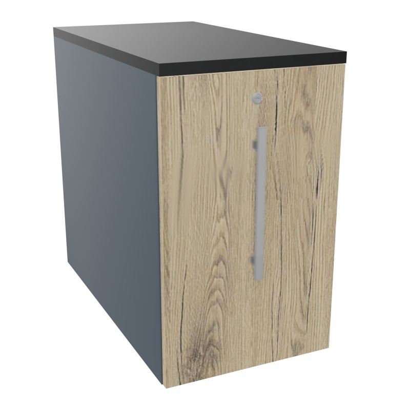 GUSTAVE CAISSON INDIVIDUEL H73,5 L43,2 P80 CM MELAMINE - CORPS  TOP  PORTE  R6 R3 R9