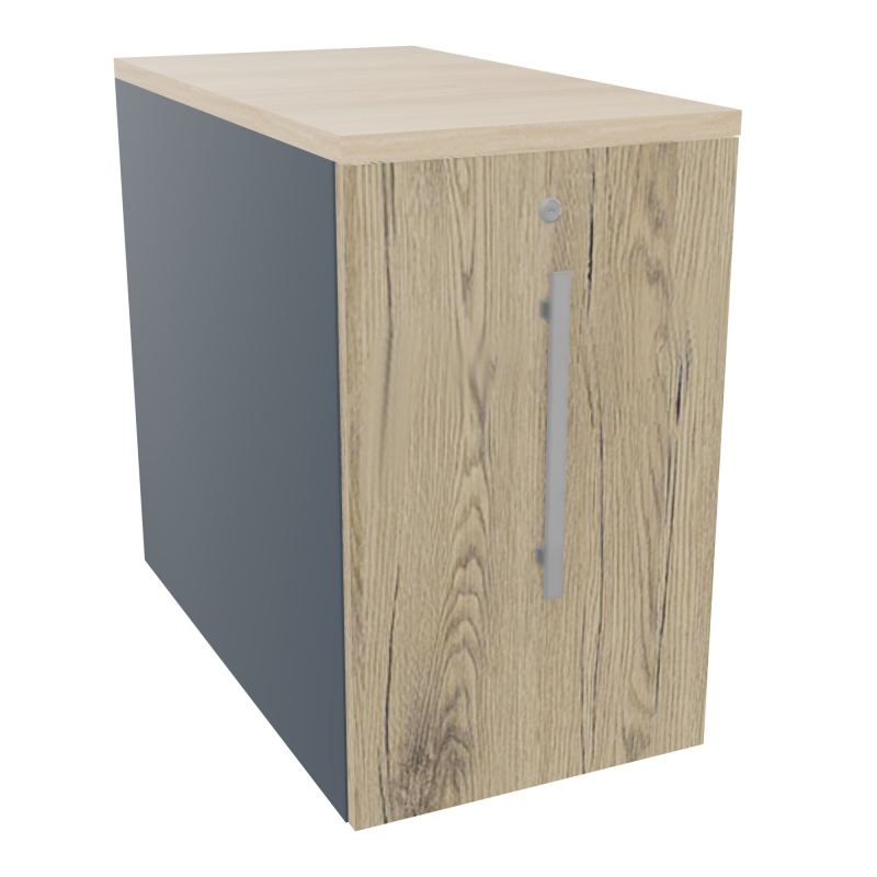 GUSTAVE CAISSON INDIVIDUEL H73,5 L43,2 P80 CM MELAMINE - CORPS  TOP  PORTE  R6 R3 RZ