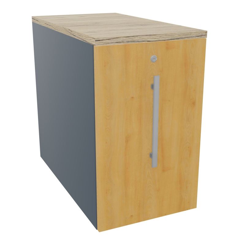 GUSTAVE CAISSON INDIVIDUEL H73,5 L43,2 P80 CM MELAMINE - CORPS  TOP  PORTE  R6 R5 R3