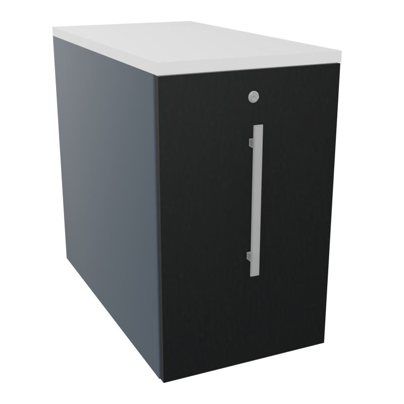 GUSTAVE CAISSON INDIVIDUEL H73,5 L43,2 P80 CM MELAMINE - CORPS  TOP  PORTE  R6 R9 MG
