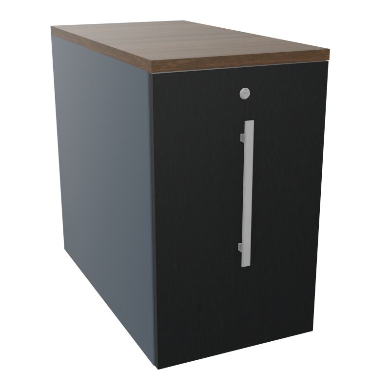 GUSTAVE CAISSON INDIVIDUEL H73,5 L43,2 P80 CM MELAMINE - CORPS  TOP  PORTE  R6 R9 N6