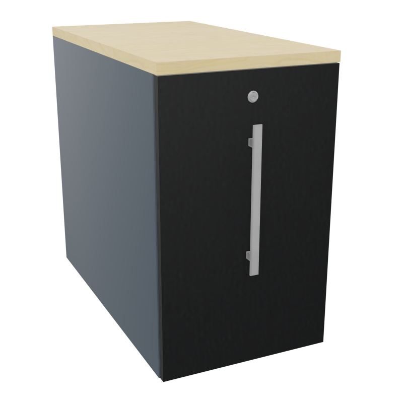 GUSTAVE CAISSON INDIVIDUEL H73,5 L43,2 P80 CM MELAMINE - CORPS  TOP  PORTE  R6 R9 N8