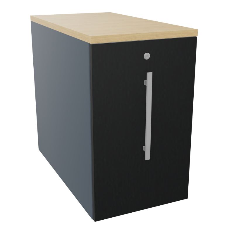GUSTAVE CAISSON INDIVIDUEL H73,5 L43,2 P80 CM MELAMINE - CORPS  TOP  PORTE  R6 R9 R1