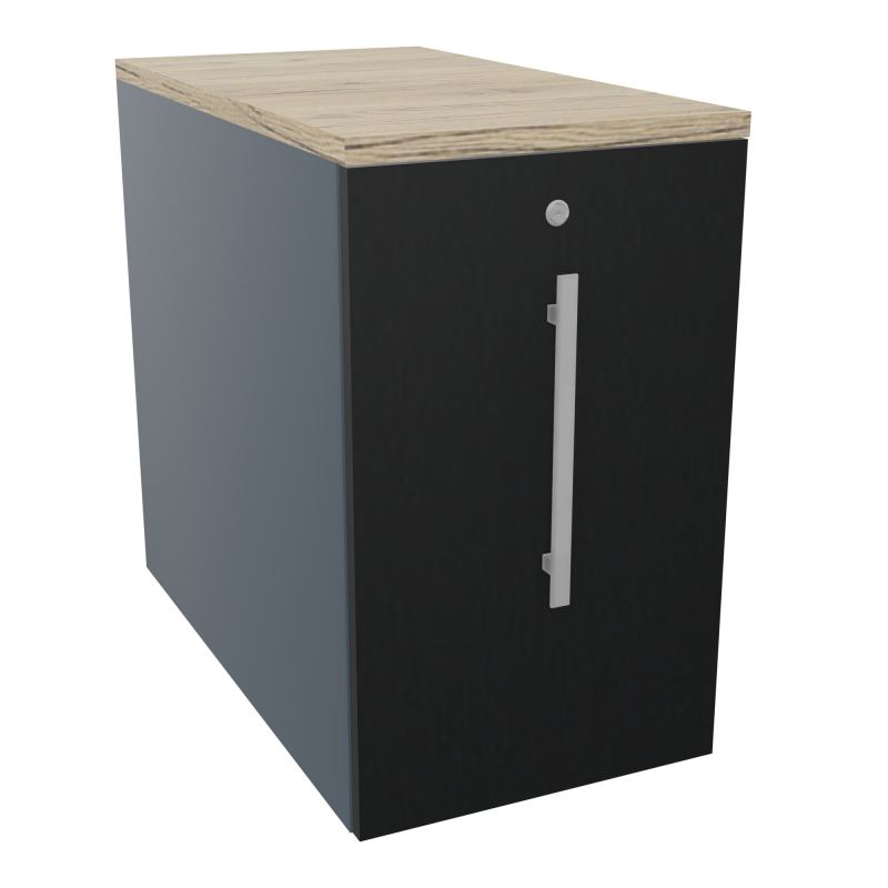 GUSTAVE CAISSON INDIVIDUEL H73,5 L43,2 P80 CM MELAMINE - CORPS  TOP  PORTE  R6 R9 R3