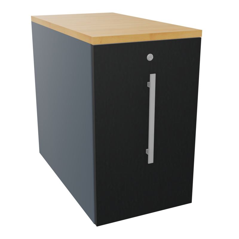 GUSTAVE CAISSON INDIVIDUEL H73,5 L43,2 P80 CM MELAMINE - CORPS  TOP  PORTE  R6 R9 R5
