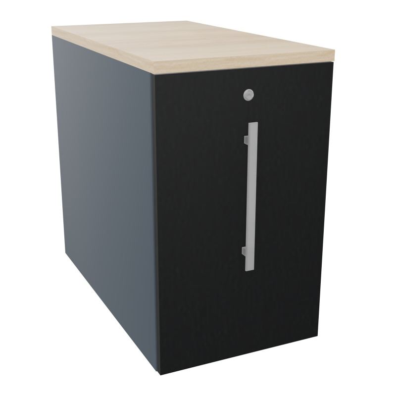 GUSTAVE CAISSON INDIVIDUEL H73,5 L43,2 P80 CM MELAMINE - CORPS  TOP  PORTE  R6 R9 RZ