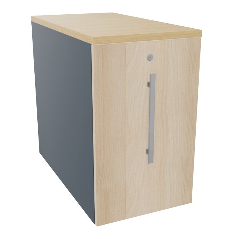 GUSTAVE CAISSON INDIVIDUEL H73,5 L43,2 P80 CM MELAMINE - CORPS  TOP  PORTE  R6 RZ R1