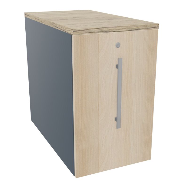 GUSTAVE CAISSON INDIVIDUEL H73,5 L43,2 P80 CM MELAMINE - CORPS  TOP  PORTE  R6 RZ R3