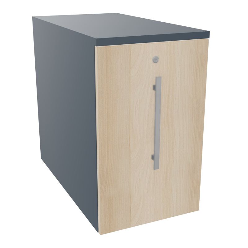 GUSTAVE CAISSON INDIVIDUEL H73,5 L43,2 P80 CM MELAMINE - CORPS  TOP  PORTE  R6 RZ R6