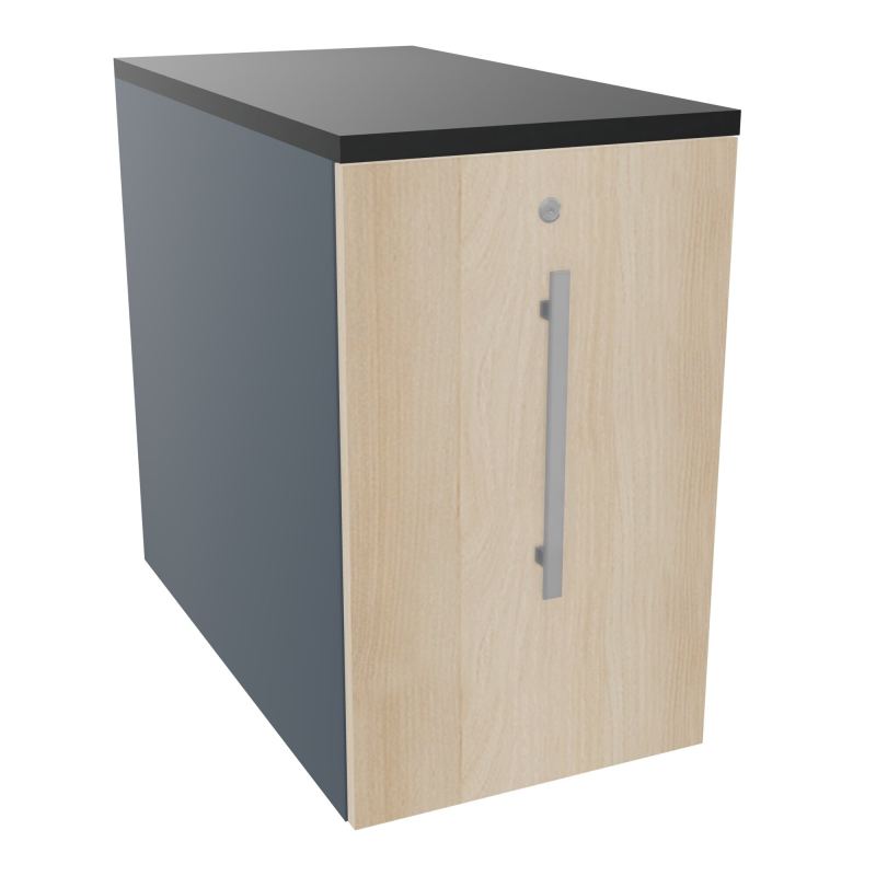 GUSTAVE CAISSON INDIVIDUEL H73,5 L43,2 P80 CM MELAMINE - CORPS  TOP  PORTE  R6 RZ R9