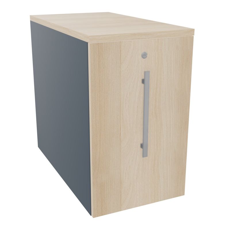 GUSTAVE CAISSON INDIVIDUEL H73,5 L43,2 P80 CM MELAMINE - CORPS  TOP  PORTE  R6 RZ RZ