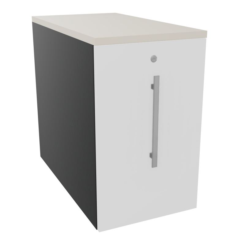 GUSTAVE CAISSON INDIVIDUEL H73,5 L43,2 P80 CM MELAMINE - CORPS  TOP  PORTE  R9 MG N5