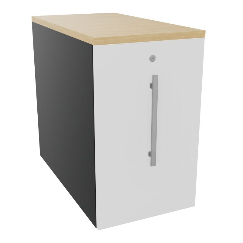 GUSTAVE CAISSON INDIVIDUEL H73,5 L43,2 P80 CM MELAMINE - CORPS  TOP  PORTE  R9 MG R1
