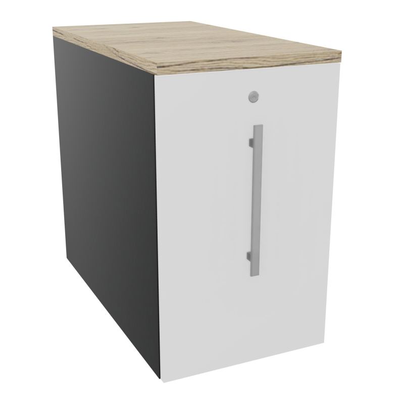 GUSTAVE CAISSON INDIVIDUEL H73,5 L43,2 P80 CM MELAMINE - CORPS  TOP  PORTE  R9 MG R3