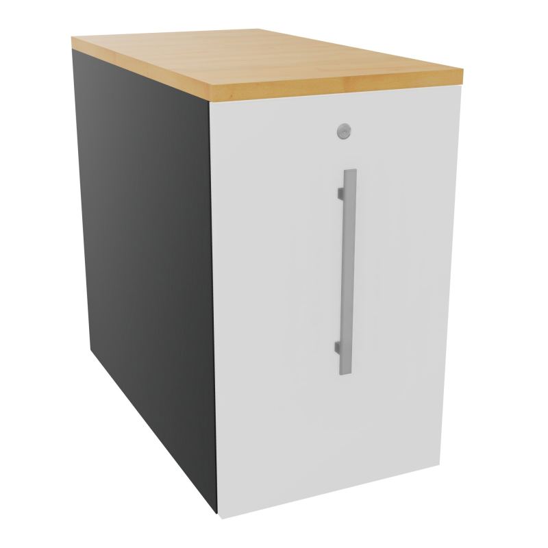 GUSTAVE CAISSON INDIVIDUEL H73,5 L43,2 P80 CM MELAMINE - CORPS  TOP  PORTE  R9 MG R5
