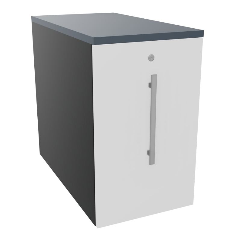 GUSTAVE CAISSON INDIVIDUEL H73,5 L43,2 P80 CM MELAMINE - CORPS  TOP  PORTE  R9 MG R6
