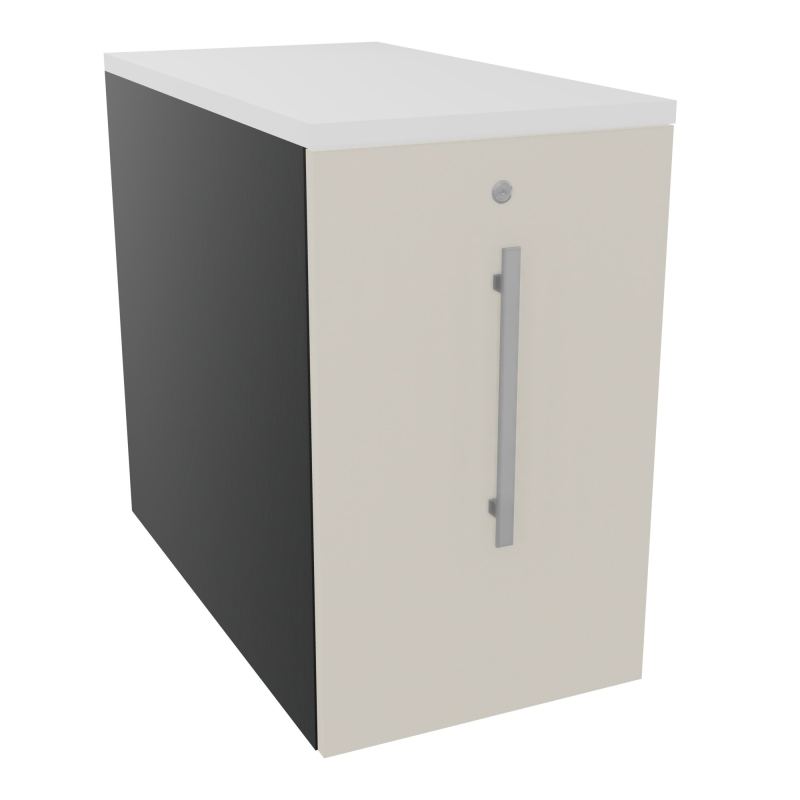 GUSTAVE CAISSON INDIVIDUEL H73,5 L43,2 P80 CM MELAMINE - CORPS  TOP  PORTE  R9 N5 MG
