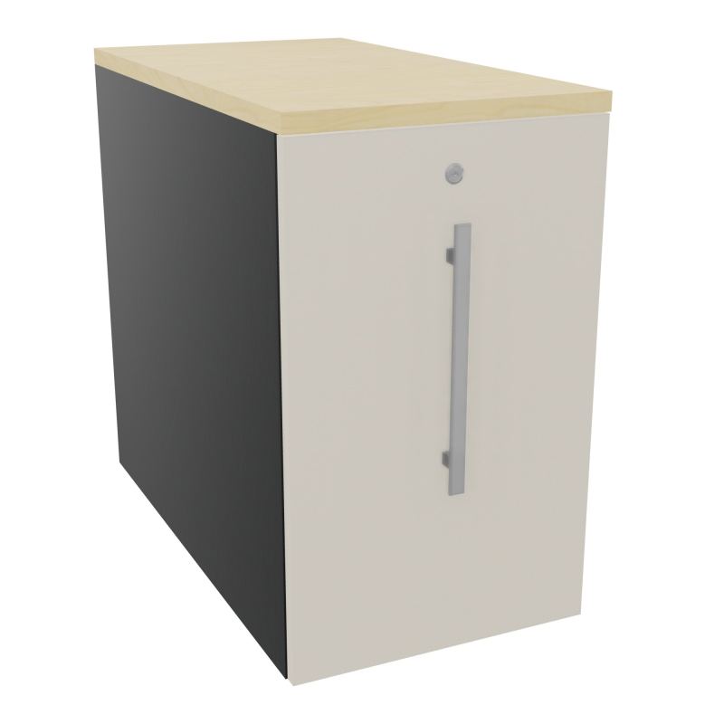 GUSTAVE CAISSON INDIVIDUEL H73,5 L43,2 P80 CM MELAMINE - CORPS  TOP  PORTE  R9 N5 N8