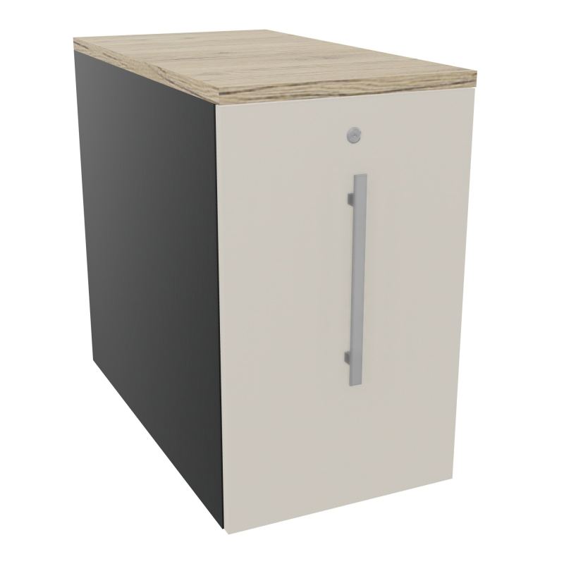 GUSTAVE CAISSON INDIVIDUEL H73,5 L43,2 P80 CM MELAMINE - CORPS  TOP  PORTE  R9 N5 R3