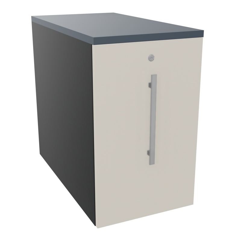 GUSTAVE CAISSON INDIVIDUEL H73,5 L43,2 P80 CM MELAMINE - CORPS  TOP  PORTE  R9 N5 R6
