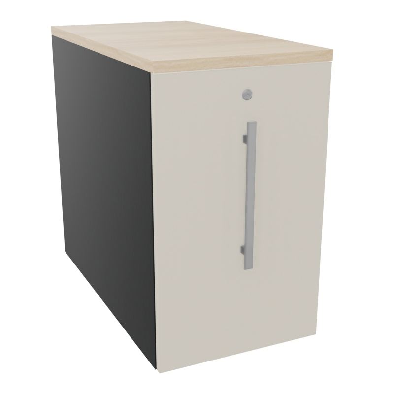 GUSTAVE CAISSON INDIVIDUEL H73,5 L43,2 P80 CM MELAMINE - CORPS  TOP  PORTE  R9 N5 RZ