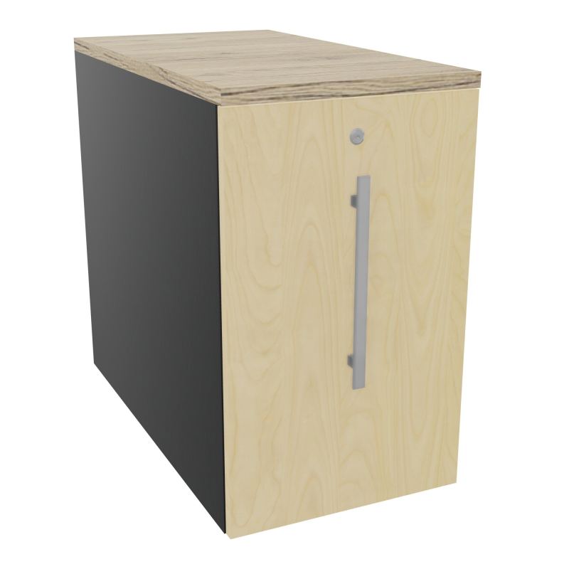 GUSTAVE CAISSON INDIVIDUEL H73,5 L43,2 P80 CM MELAMINE - CORPS  TOP  PORTE  R9 N8 R3