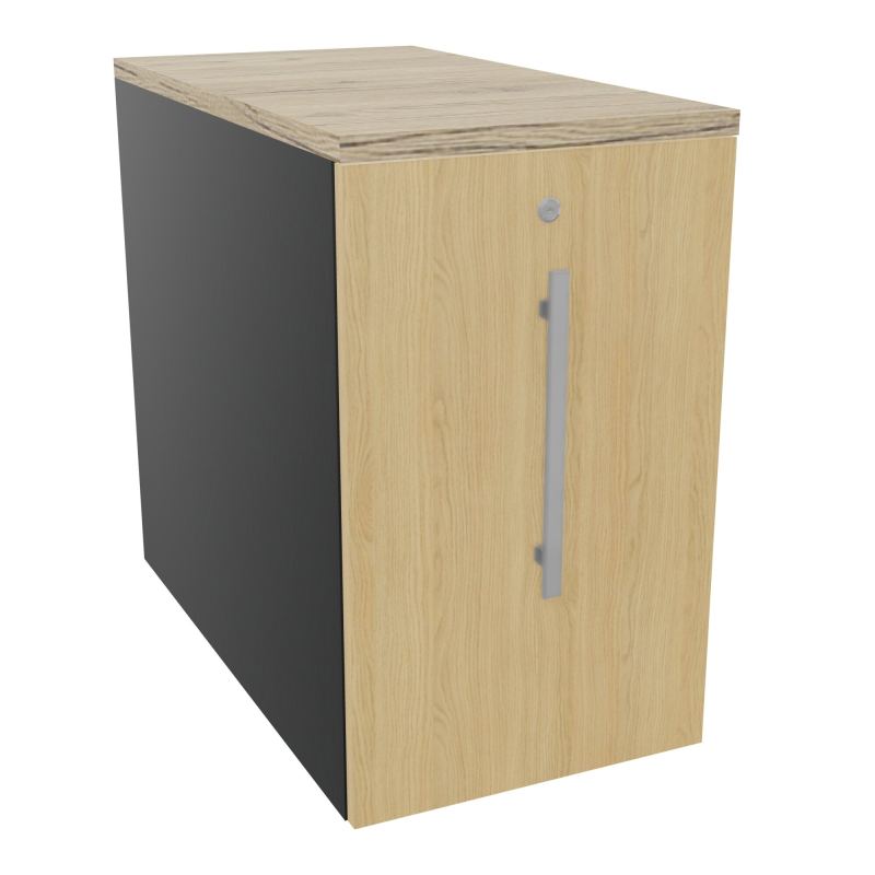 GUSTAVE CAISSON INDIVIDUEL H73,5 L43,2 P80 CM MELAMINE - CORPS  TOP  PORTE  R9 R1 R3