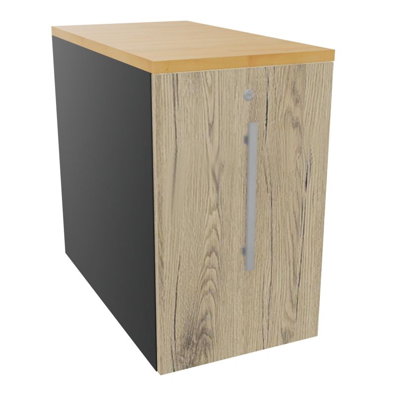 GUSTAVE CAISSON INDIVIDUEL H73,5 L43,2 P80 CM MELAMINE - CORPS  TOP  PORTE  R9 R3 R5