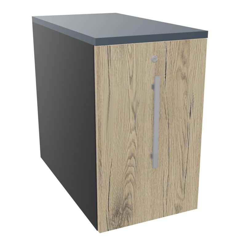 GUSTAVE CAISSON INDIVIDUEL H73,5 L43,2 P80 CM MELAMINE - CORPS  TOP  PORTE  R9 R3 R6