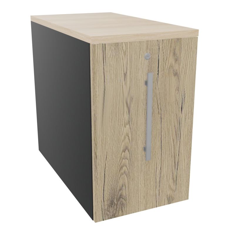 GUSTAVE CAISSON INDIVIDUEL H73,5 L43,2 P80 CM MELAMINE - CORPS  TOP  PORTE  R9 R3 RZ