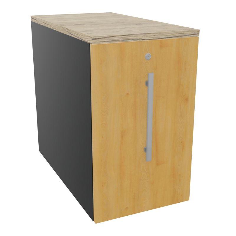 GUSTAVE CAISSON INDIVIDUEL H73,5 L43,2 P80 CM MELAMINE - CORPS  TOP  PORTE  R9 R5 R3