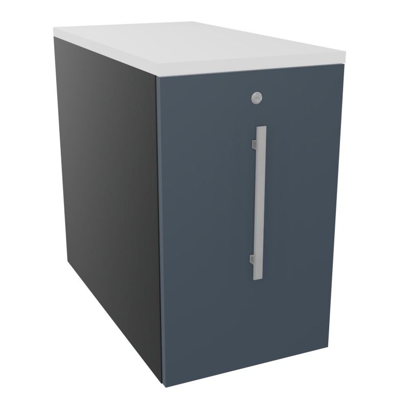 GUSTAVE CAISSON INDIVIDUEL H73,5 L43,2 P80 CM MELAMINE - CORPS  TOP  PORTE  R9 R6 MG
