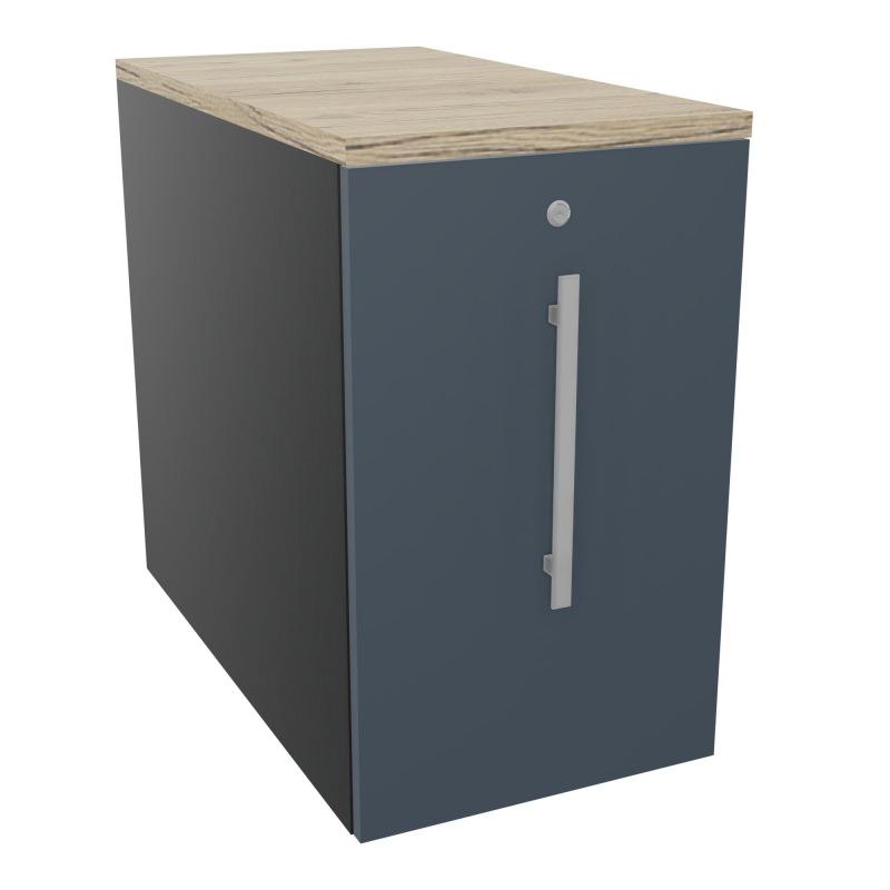 GUSTAVE CAISSON INDIVIDUEL H73,5 L43,2 P80 CM MELAMINE - CORPS  TOP  PORTE  R9 R6 R3