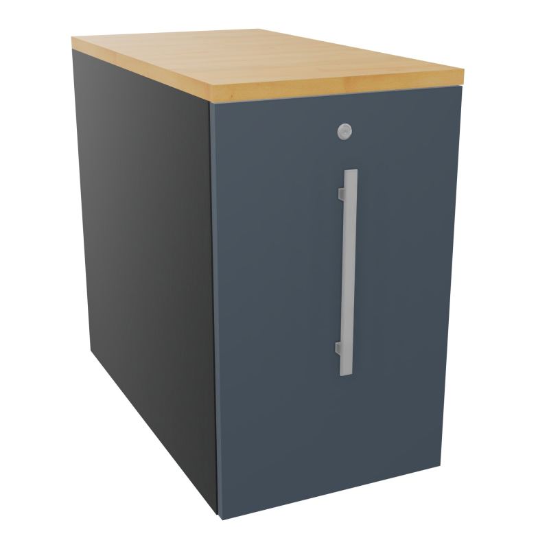 GUSTAVE CAISSON INDIVIDUEL H73,5 L43,2 P80 CM MELAMINE - CORPS  TOP  PORTE  R9 R6 R5
