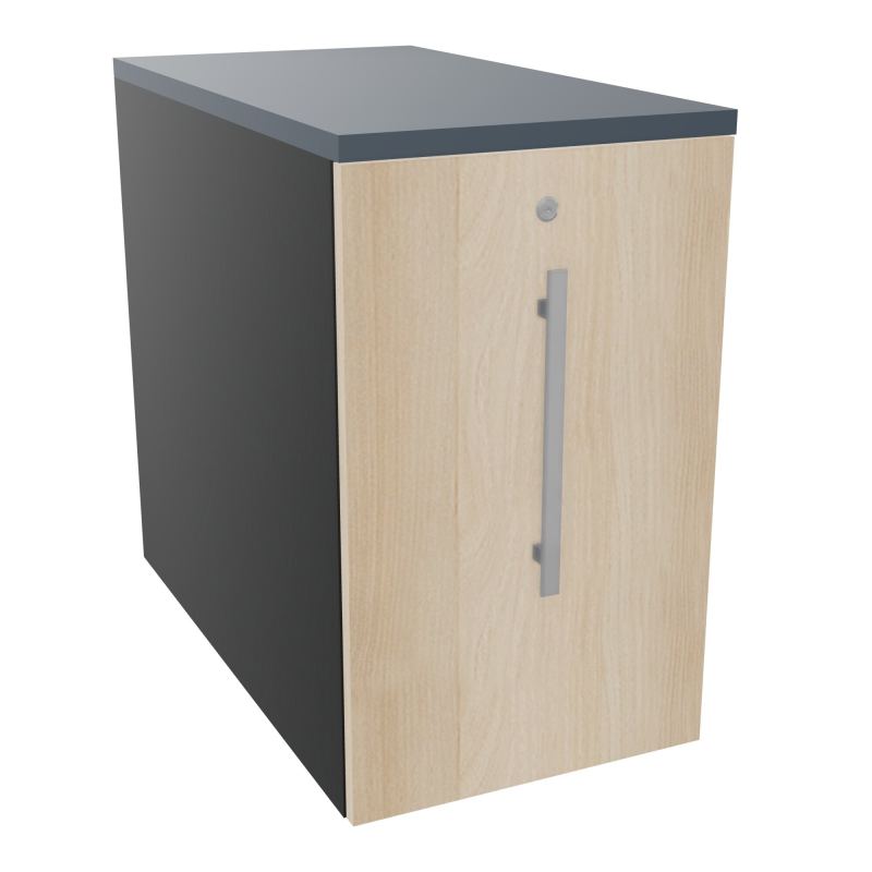 GUSTAVE CAISSON INDIVIDUEL H73,5 L43,2 P80 CM MELAMINE - CORPS  TOP  PORTE  R9 RZ R6