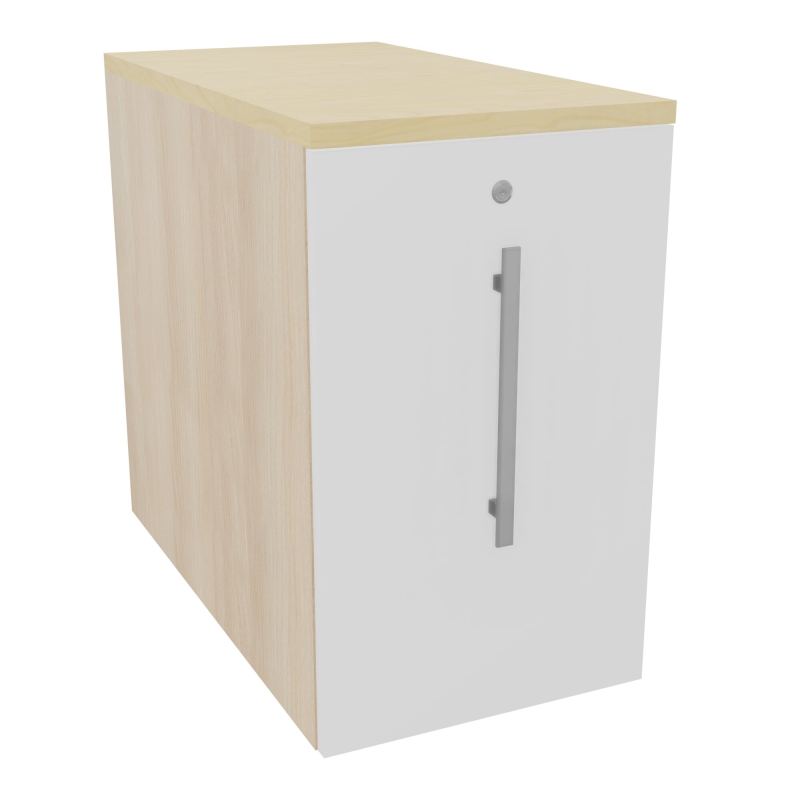 GUSTAVE CAISSON INDIVIDUEL H73,5 L43,2 P80 CM MELAMINE - CORPS  TOP  PORTE RZ MG N8