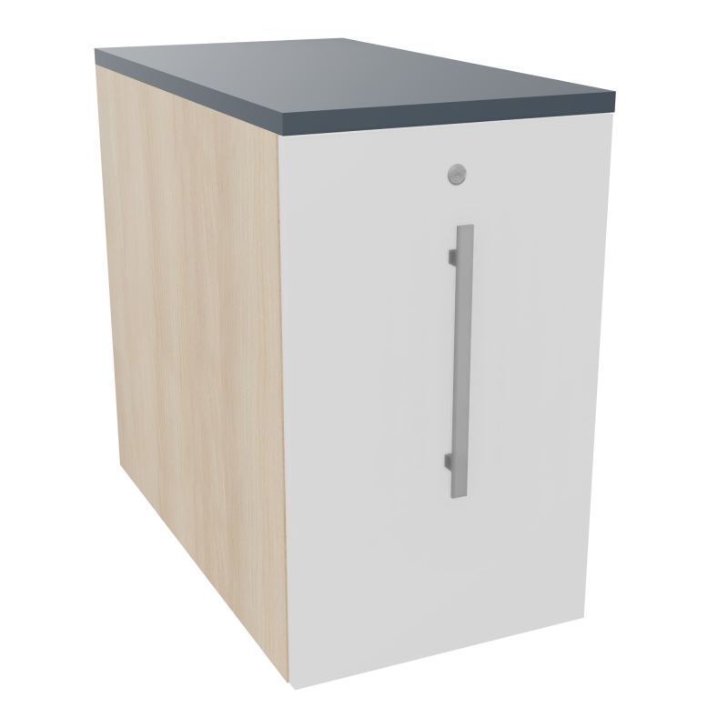 GUSTAVE CAISSON INDIVIDUEL H73,5 L43,2 P80 CM MELAMINE - CORPS  TOP  PORTE  RZ MG R6