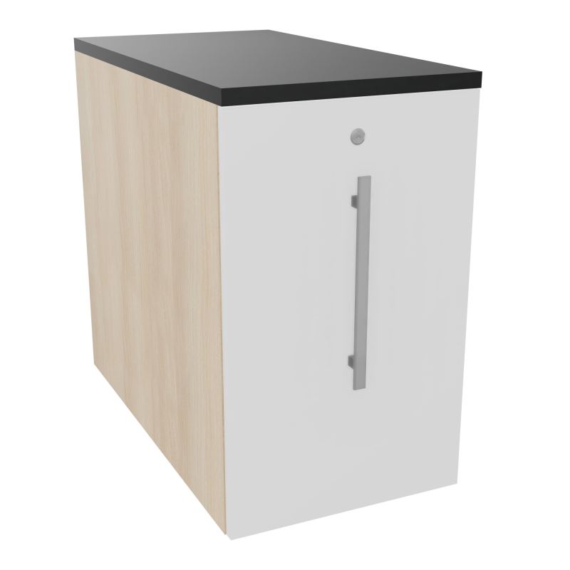 GUSTAVE CAISSON INDIVIDUEL H73,5 L43,2 P80 CM MELAMINE - CORPS  TOP  PORTE  RZ MG R9
