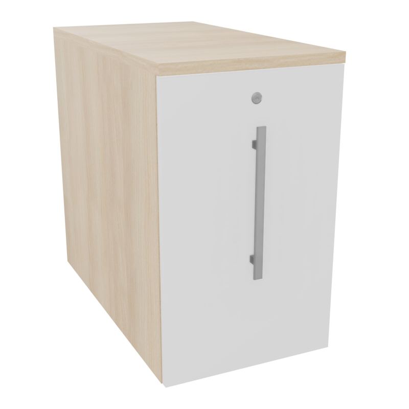 GUSTAVE CAISSON INDIVIDUEL H73,5 L43,2 P80 CM MELAMINE - CORPS  TOP  PORTE RZ MG RZ