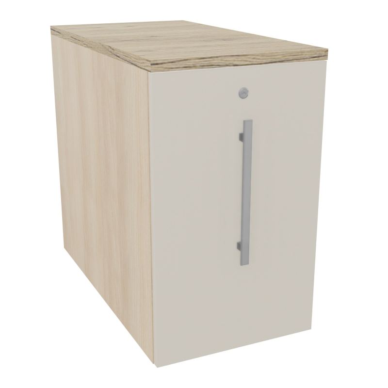 GUSTAVE CAISSON INDIVIDUEL H73,5 L43,2 P80 CM MELAMINE - CORPS  TOP  PORTE RZ N5 R3