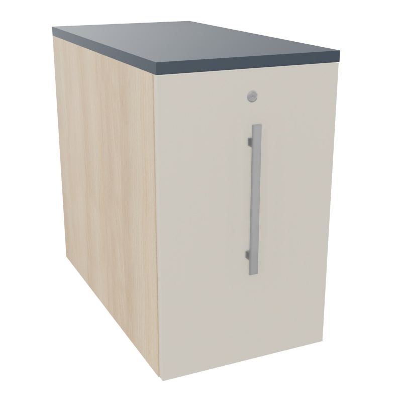 GUSTAVE CAISSON INDIVIDUEL H73,5 L43,2 P80 CM MELAMINE - CORPS  TOP  PORTE  RZ N5 R6